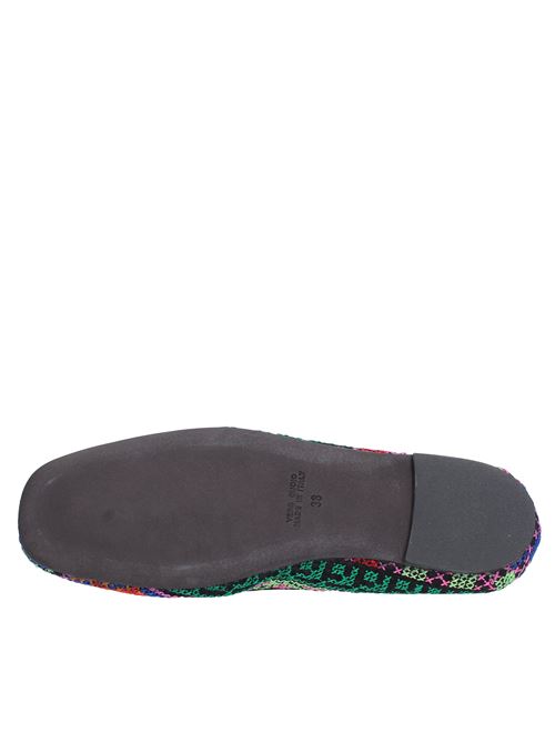 Ballerine in tessuto ELENA IACHI | E3513TETRIS GREEN
